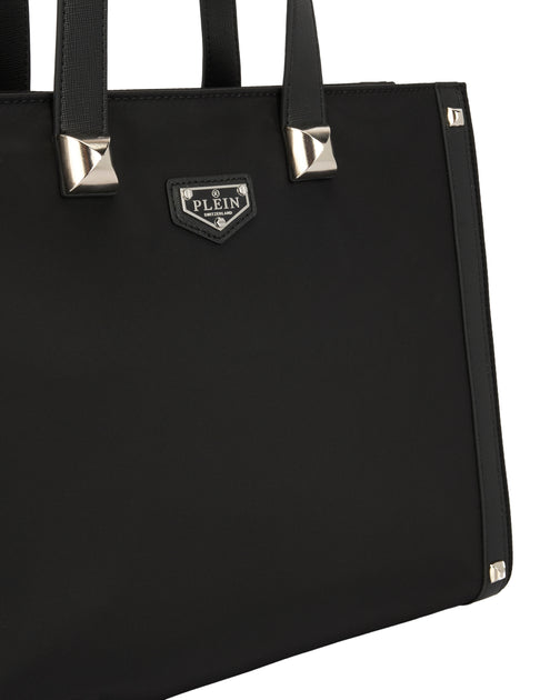 Philipp Plein Nylon Tote Bag Studs Black One Size 4