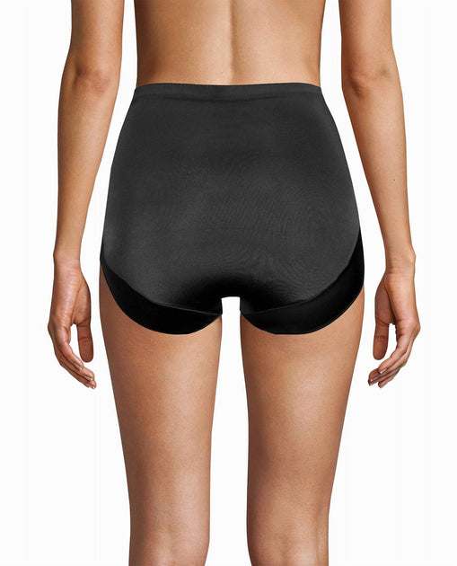 Nicole Miller 2-Pack High Waisted Shaping Briefs Black Large 3