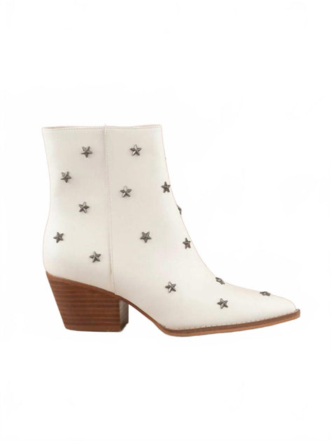 Oasis Society Ivana Star Studded Booties White US 6 2