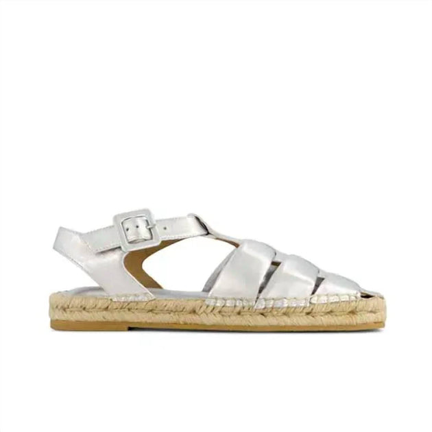 Bernardo Monri Fisherman Sandals Silver US 8 3