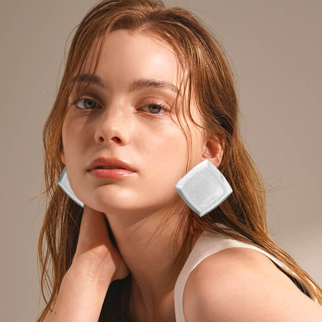 FASHNZFAB Square Statement Earrings Multi 2