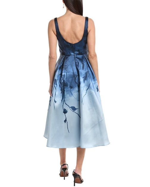 Marchesa Notte Cocktail Dress Blue US 16 3