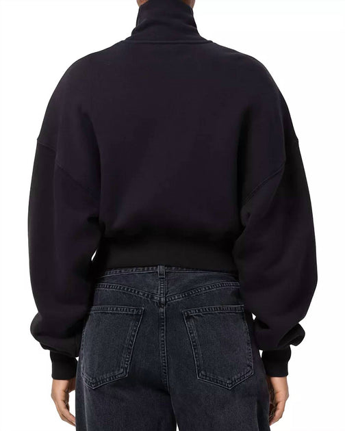 AGOLDE Darby Kapuzen-Sweatshirt mit Reißverschluss Blau Medium 4