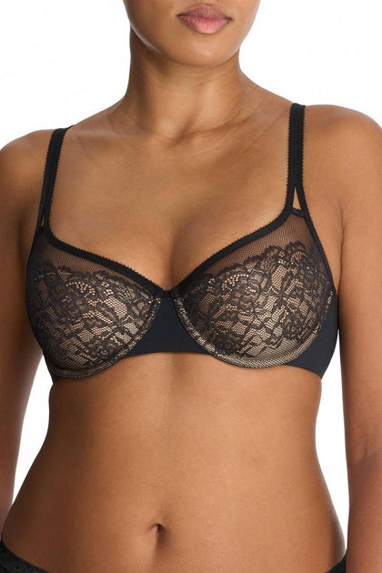 Natori Graceful Balconette Contour Underwire Bra Black 32DD 2