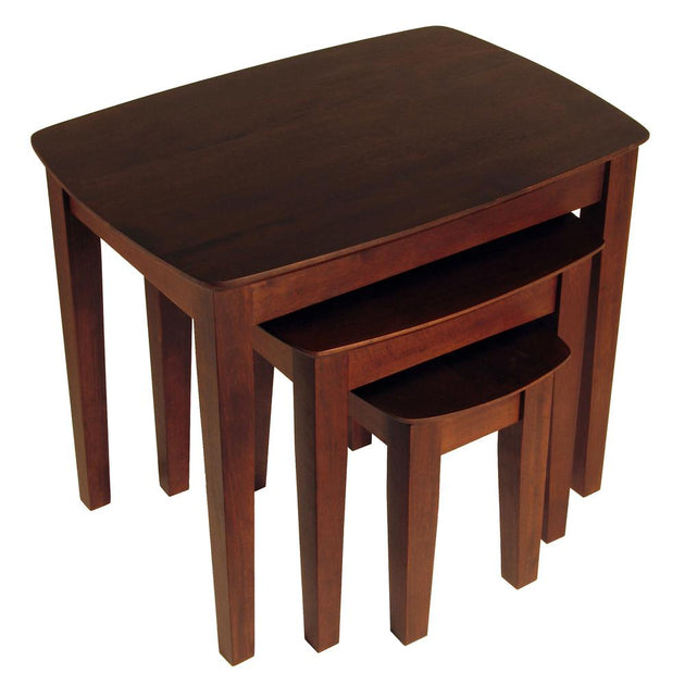 Winsome Wood Bradley Nesting Table Set Brown 2