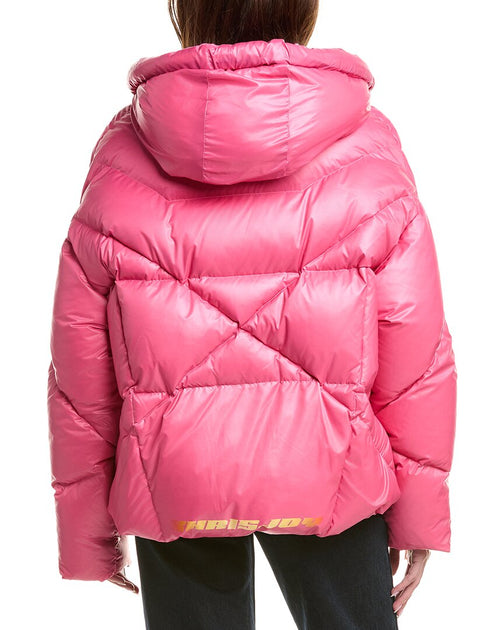KHRISJOY Khris Iconic Heart Puffer Jacket Pink Small 3