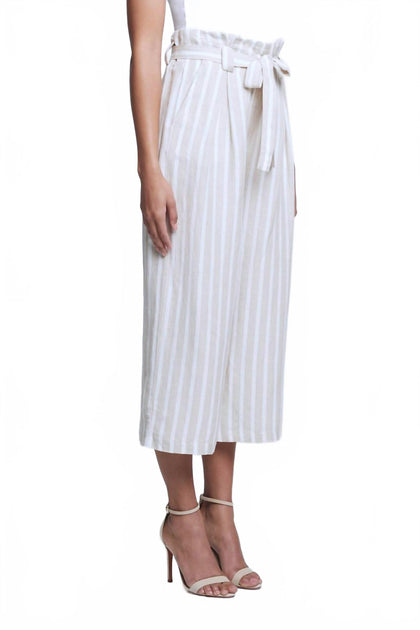 L'Agence Samira Paperbag Pant Bisque/Ivory US 4 3