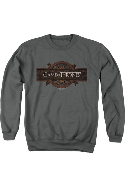 Gildan Game Of Thrones Title Sequence Logo Crewneck Sweatshirt Green Large 2