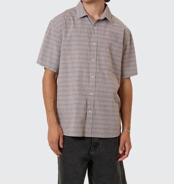 Thrills Stripe Check Short Sleeve Shirt Multi Small 2