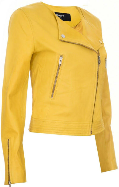 TruClothing Biker Jacket Yellow Large 4