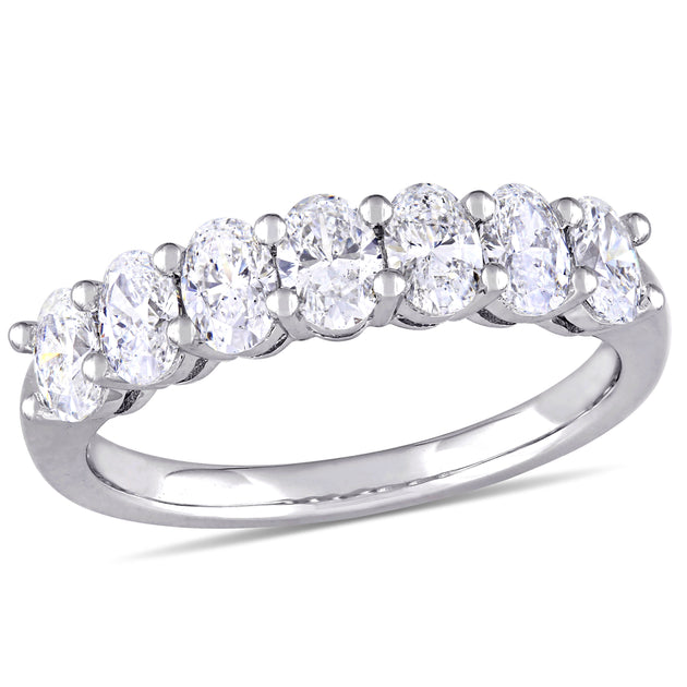 Mimi & Max Semi-Eternity Ring Silver US 7 2