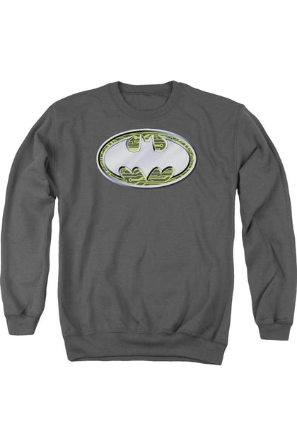 Gildan Batman Circuits Logo Crewneck Sweatshirt Grey Large 2