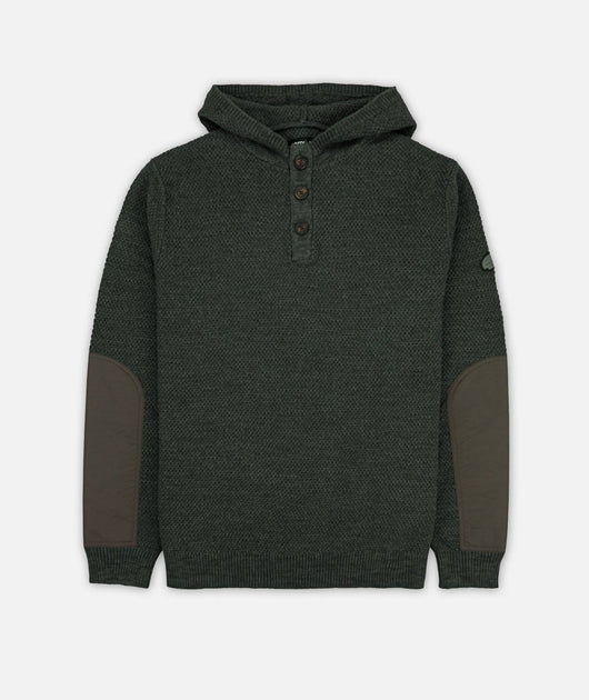 Jetty Barnacle Knit Hoodie Green/XXL 3