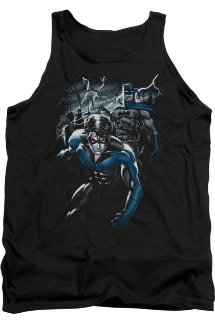 Gildan Batman Dynamic Duo Adult Tank Top Black Small 2