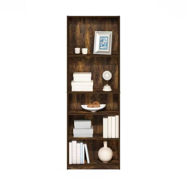 Hivvago 71-inch 5-Shelf Bookcase Black 4