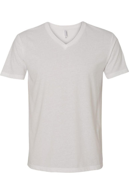 Next Level Unisex Sueded V-Neck T-Shirt White XXLarge 2