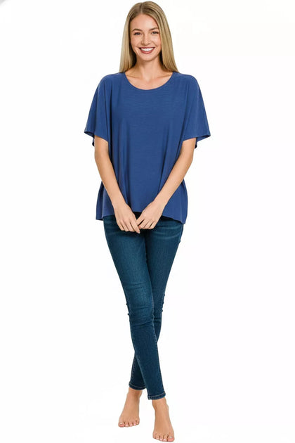 TRUEDAMES Round Neck Short Sleeve T-Shirt Multi Medium 6