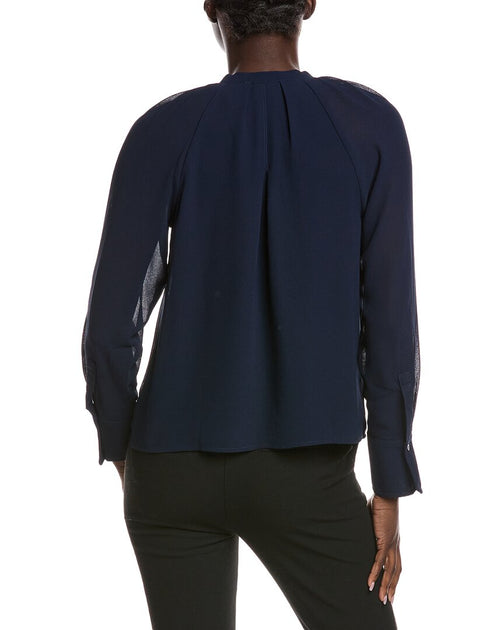 CeCe Top Blouse Navy XS 3