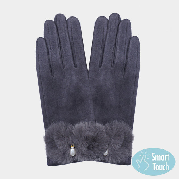 FASHNZFAB Smart Touch Gloves Pink One Size 3