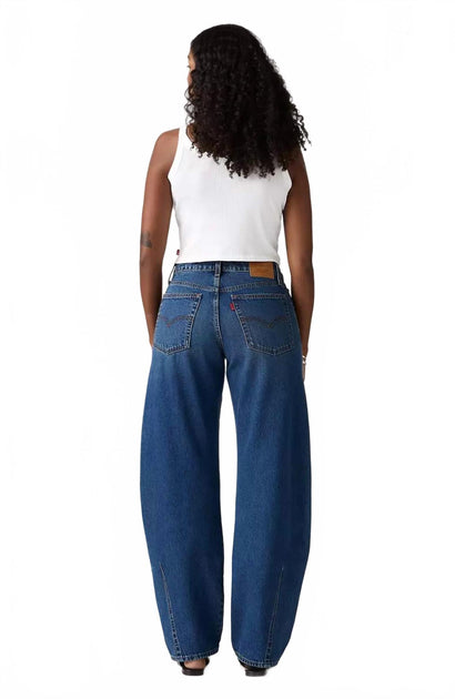 Levi's Baggy Dad Barrel Jeans Blue 30 3