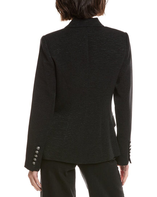 L'AGENCE Kenzie Double-Breasted Blazer Black US 0 3