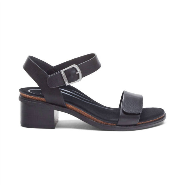 Aetrex Mae Quarter Strap Heel Black EU 41 3