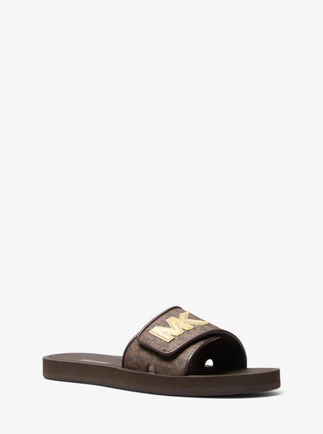 Michael Kors Palmer Slide Sandal Brown US 6 3