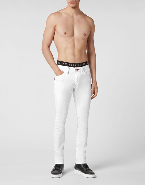 Philipp Plein Denim Trousers Slim Fit Basic Grey 34 3