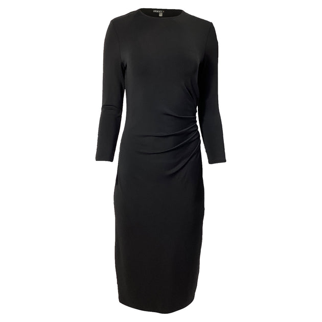 Theory Crepe Midi Dress Black US 10 2