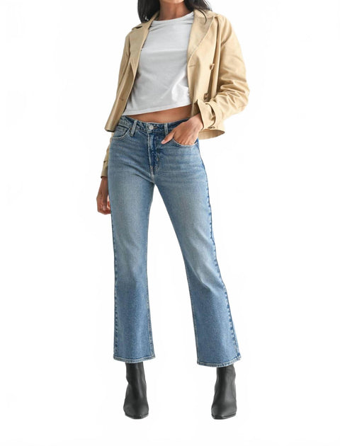 JUST BLACK DENIM Slim Cropped Bootcut Jeans Blue 30 2