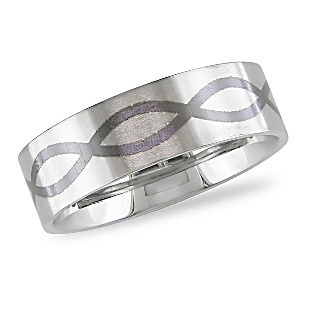 Mimi & Max Infinity Band Ring Silver US 5 2