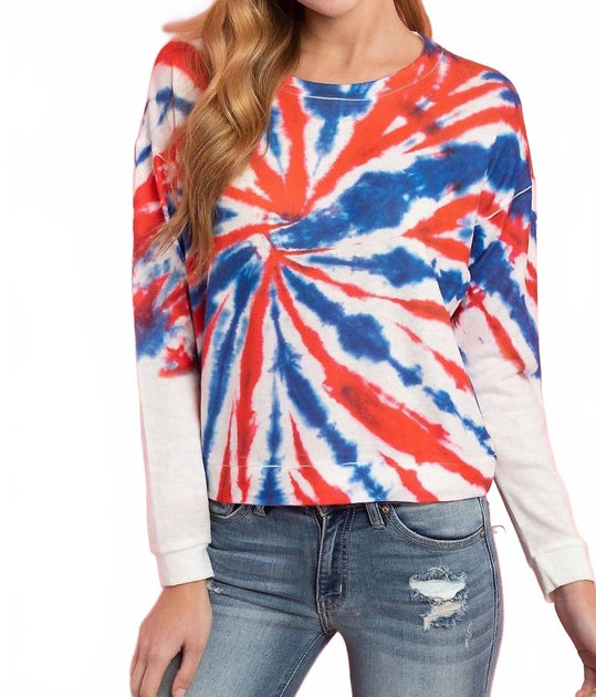 Phil Love Langarm Tie Dye Top Multi Large 2