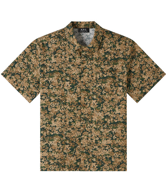 A.P.C. Lloyd Short-Sleeve Shirt Blue Large 2