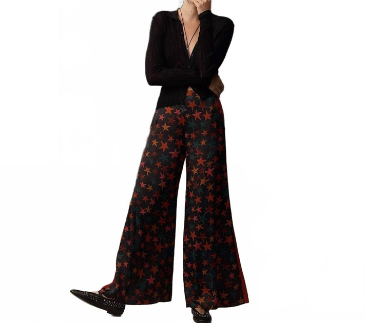 FARM RIO Star Wide Leg Pants Black XSmall 2