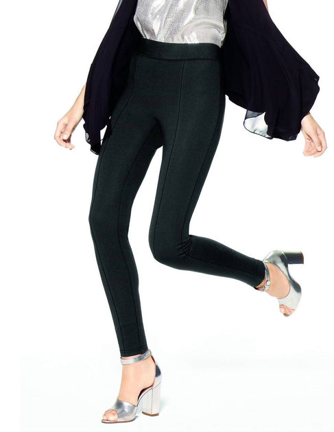 HUE High Waist Black Out Ponte Legging Black XSmall 2