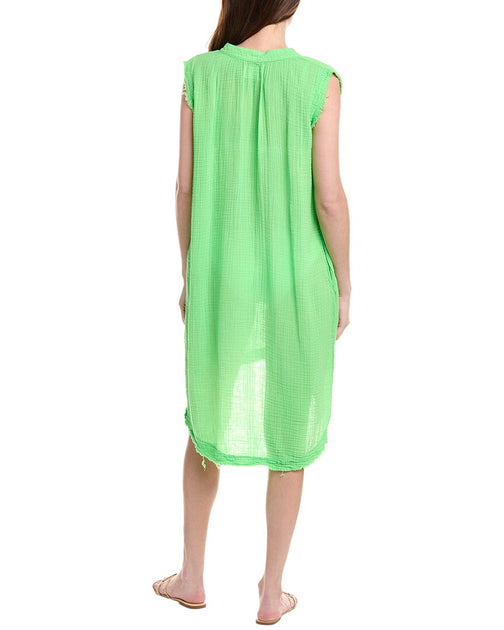 9seed Gauze Sleeveless Caftan Green Small 3
