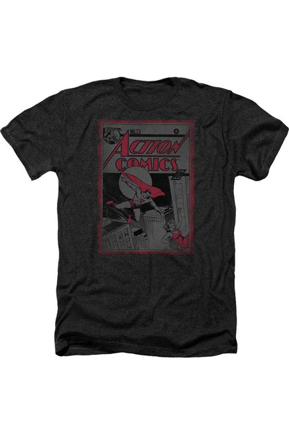 Gildan Superman Action Comics 23 T-Shirt Schwarz Large 2