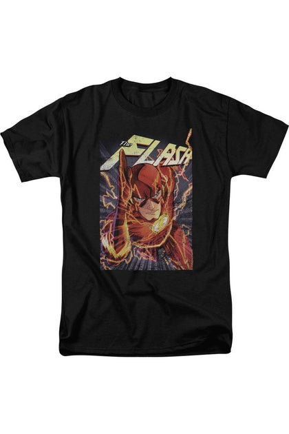 Gildan Justice League Flash Short Sleeve T-Shirt Black XL 2
