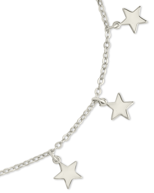 Sterling Forever Sabina Star Charm Anklet Silver 4