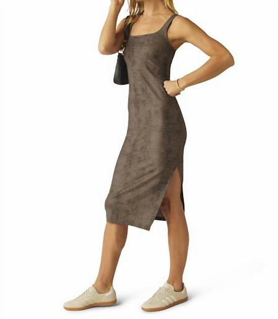 Beyond Yoga Softmark Icon Midi Dress Silver Medium 3