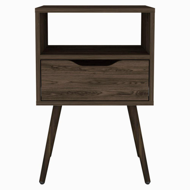 DEPOT E-SHOP Emma Nightstand Dark Walnut 3
