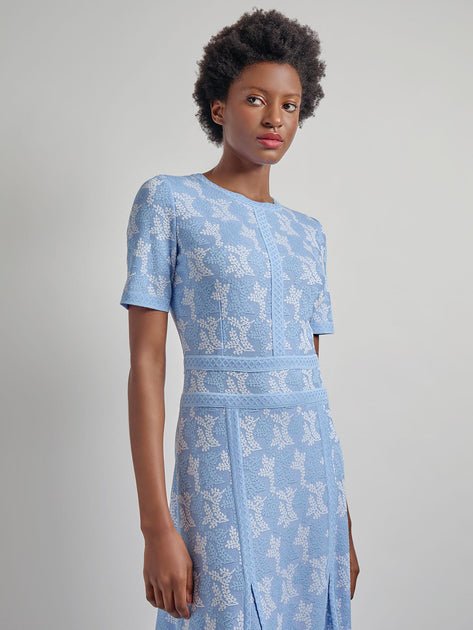 Misook Fit & Flare Intarsia Knit Dress - Modern Fit