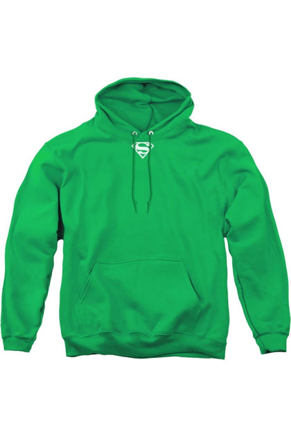 Gildan Superman Shield Hoodie Green XXLarge 2