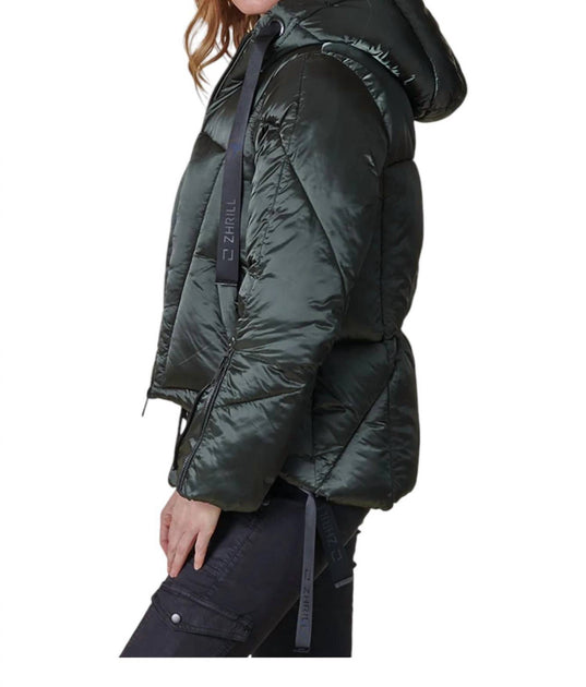 Zhrill Lydia Puffer Jacket Blue Medium 4