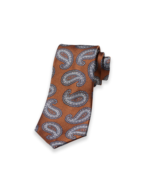 Paul Fredrick Paisley Woven Silk Tie Multi Regular 2