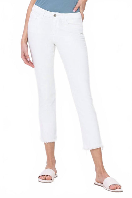 Flying Monkey Heller Mid Rise Straight Jeans White 26 2