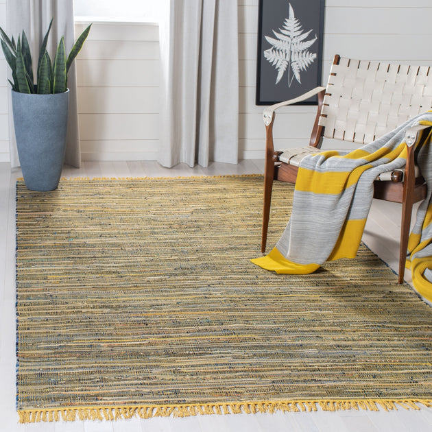 Safavieh RAR127 Rag Rug Yellow Multi 2