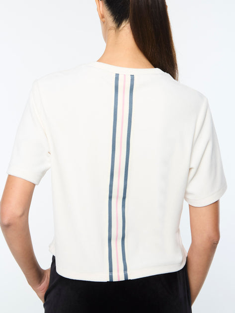Sergio Tacchini Adele Velour T-Shirt Weiß XXL 4