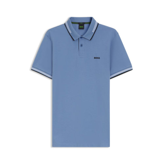 Boss Polo Bleu Medium 2