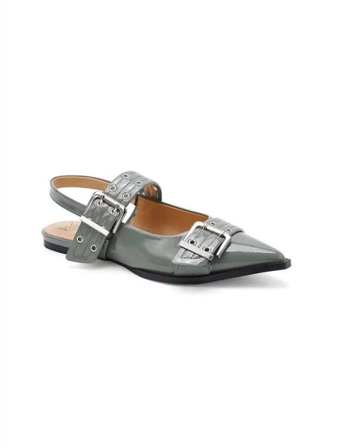 BEAST FASHION Slingback Flats Grey US 8.5 2